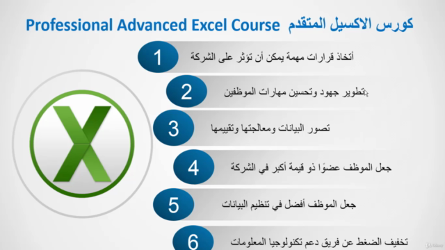 كورس الاكسيل المتقدم      Professional Advanced Excel course – Screenshot 1