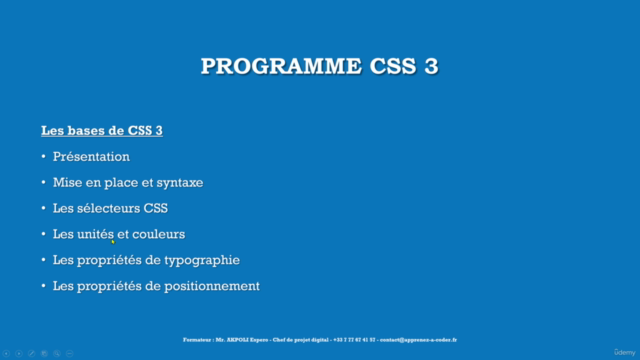 Formation HTML 5 et CSS 3 (pour les débutants) – Screenshot 3