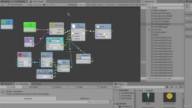 【Unityゲーム開発】プログラミングいらずのBoltで本格2Dシューティングゲーム開発講座！ - Screenshot_01