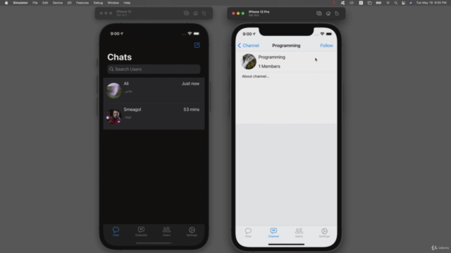 iOS & Swift - Chat Application Like Whatsapp (Arabic) – Screenshot 3