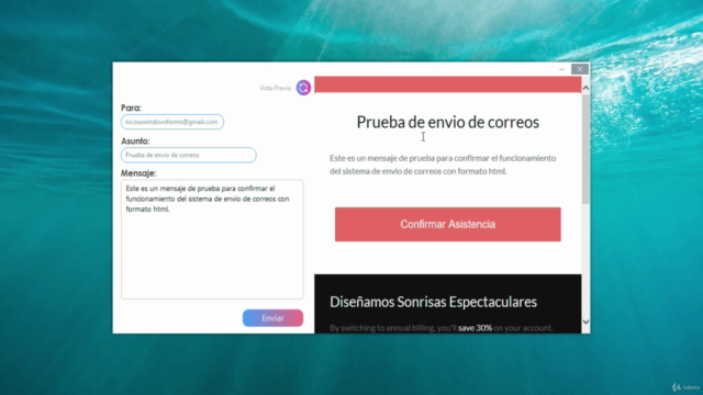 Crea Sistema administrador de correos – Screenshot 3