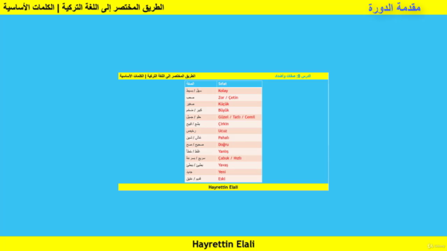 الطريق المختصر إلى اللغة التركية | المستوى الأول – Screenshot 2