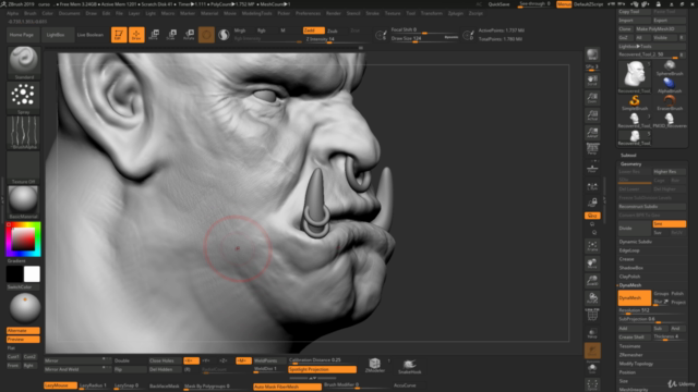 Curso de Introdução ao ZBrush – Screenshot 3