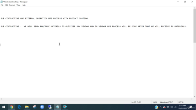 SAP Product Costing-Sub Contracting & External Process Mfg.. – Screenshot 1