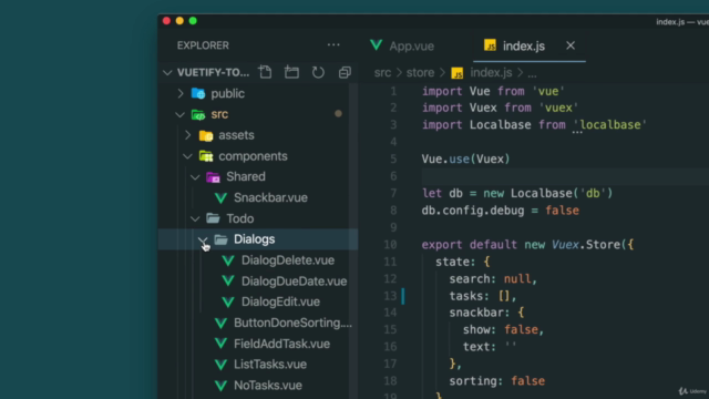 Vuetify 2: Create an App with Vue JS 2 & Vuex - in 5 Hours! – Screenshot 2