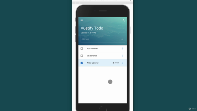 Vuetify 2: Create an App with Vue JS 2 & Vuex - in 5 Hours! – Screenshot 4