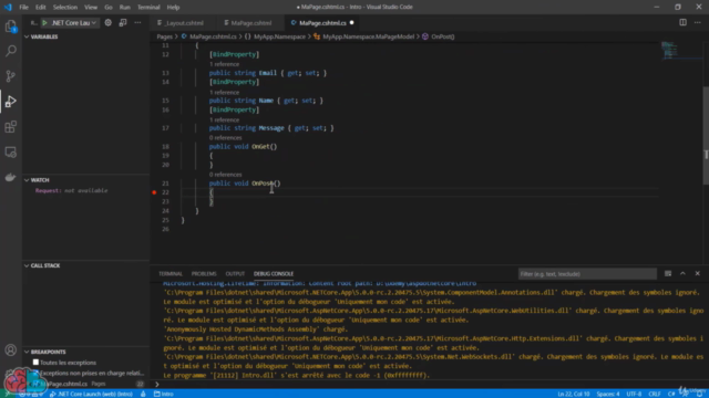 Apprendre les fondamentaux d'ASP.NET 6 Razor Pages – Screenshot 2