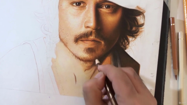 Realistic Colored Pencil Drawing: Portrait Drawing Course - Screenshot_04