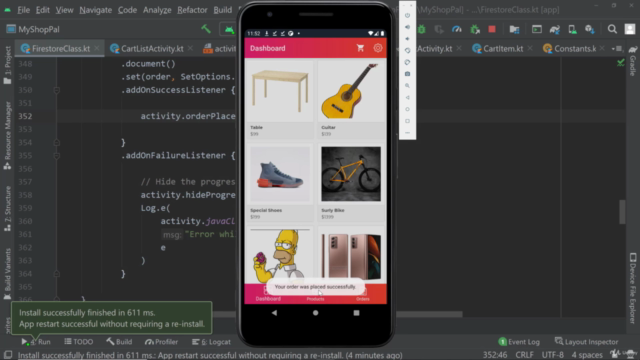 Android Firebase Firestore - Masterclass - Build a Shop App – Screenshot 3