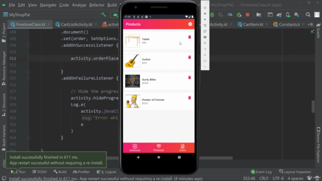 Android Firebase Firestore - Masterclass - Build a Shop App – Screenshot 4