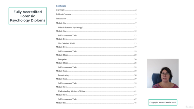 Professional Accredited Forensic Psychology Diploma Course – Screenshot 3