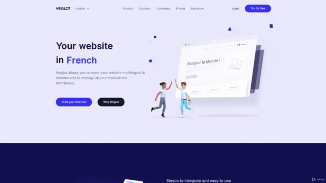 How to translate a website – Screenshot 1