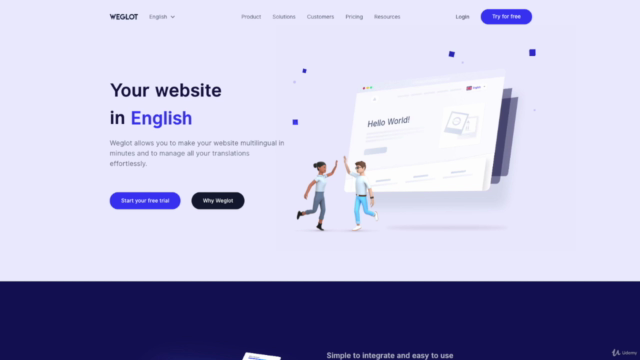 How to translate a website – Screenshot 2