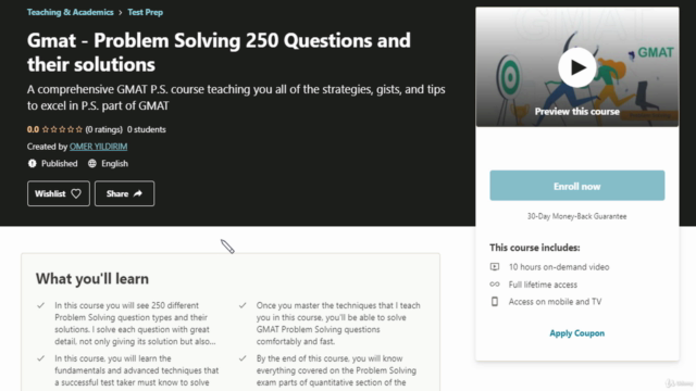 GMAT- Problem Solving 250 Questions and their solutions – Screenshot 1