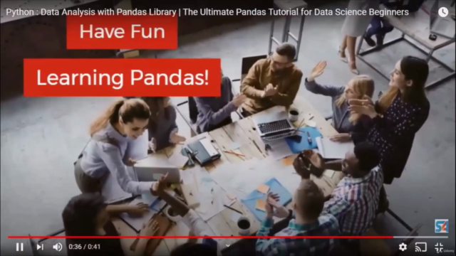 Python Pandas Library for Data Science – Screenshot 4