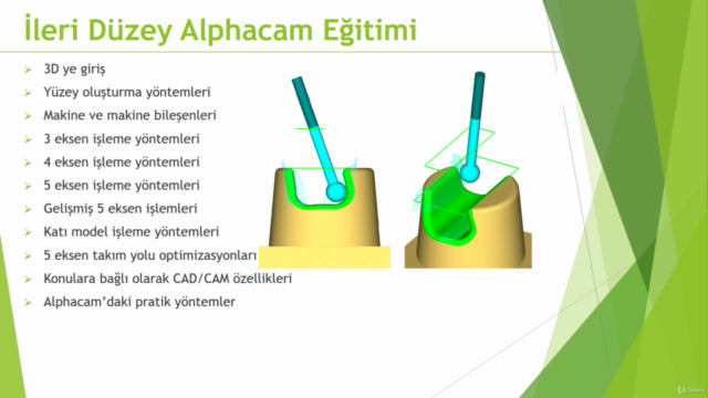 İleri Düzey Alphacam Eğitimi – Screenshot 1