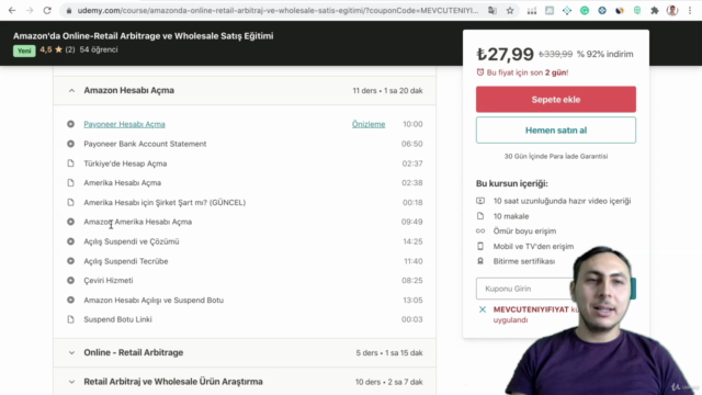 Amazon'da Online-Retail Arbitrage ve Wholesale Satış Eğitimi - Screenshot_01