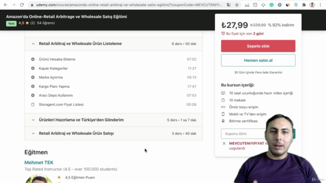Amazon'da Online-Retail Arbitrage ve Wholesale Satış Eğitimi - Screenshot_03