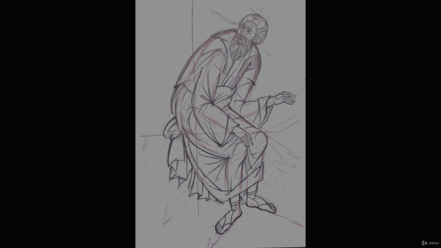 Byzantine Iconography Series 6: Drawing Seated Figures – Screenshot 3