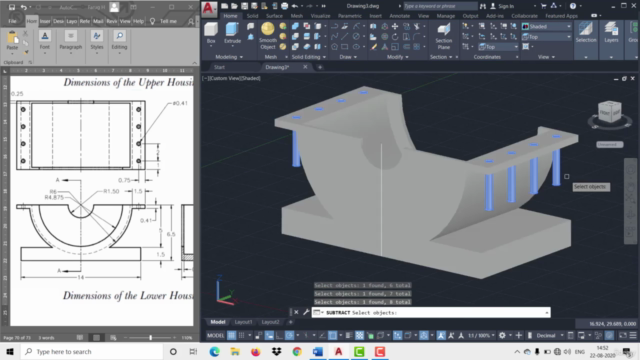 Complete AutoCAD 2021 course : [Both 2D and 3D]-MECHANICAL - Screenshot_03
