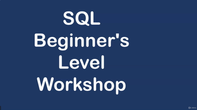 SQL Beginner's Level Course - Screenshot_01
