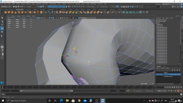Creating a Cartoon Monster in Maya 2020 – Screenshot 2