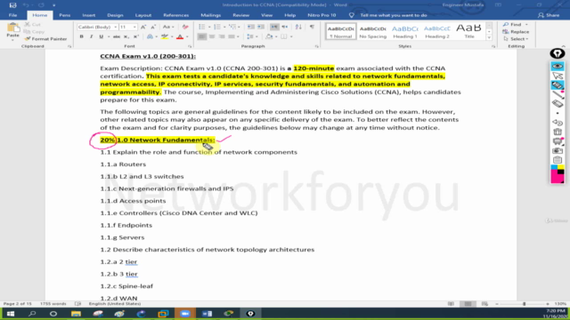 Cisco CCNA 200-301 V1.1 Complete Course with Real Labs – Screenshot 1