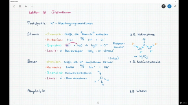Protolyse-Reaktionen (Säure-Base-Theorie) – Screenshot 4