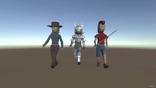 Low-Poly Character Modeling & Animation in Blender for Unity – Screenshot 1