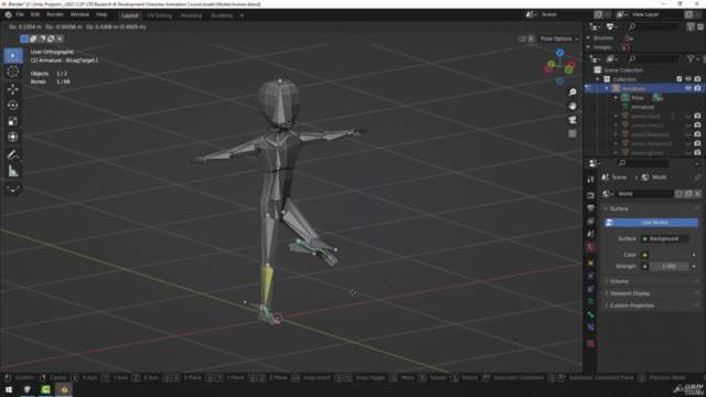 Low-Poly Character Modeling & Animation in Blender for Unity – Screenshot 2