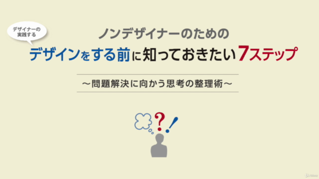 ノンデザイナーのための「デザインをする前に知っておきたい7ステップ」〜問題解決に向けた思考の整理術〜 – Screenshot 1