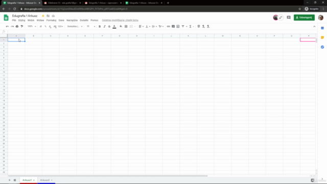 Kurs Google dokumenty, arkusze, formularze – Screenshot 2