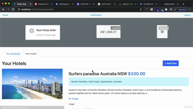 React Redux NodeJs Marketplace - Build A Hotel Booking App - Screenshot_03