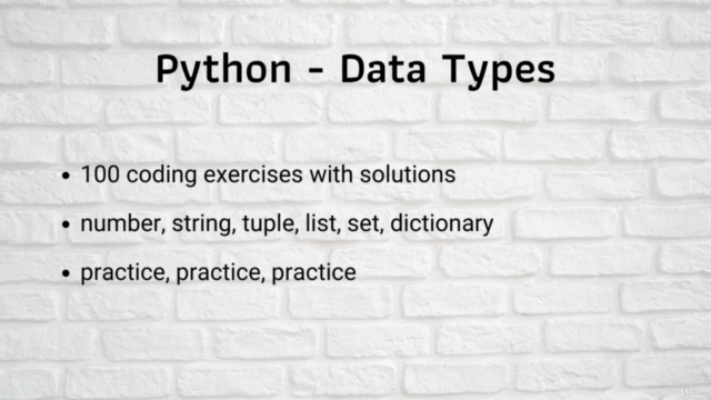 Python | 100 programming tasks + solutions | Data Types – Screenshot 4