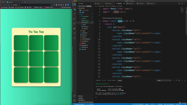 React.js - Let's build a Tic Tac Toe game. - Screenshot_03