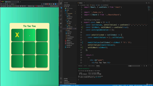 React.js - Let's build a Tic Tac Toe game. - Screenshot_04