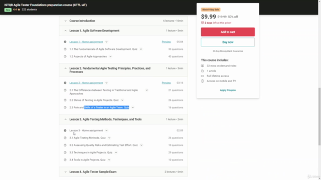 ISTQB Agile Tester Foundations preparation course (CTFL-AT) – Screenshot 4