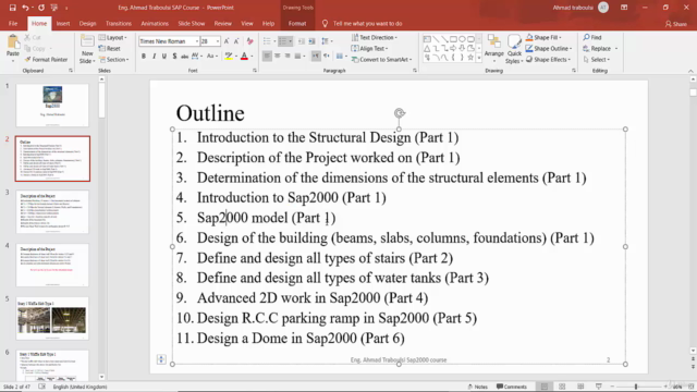 CSI Sap2000 3D building design + all type of (Stairs+Tanks) - Screenshot_01