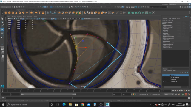 Modeling and Rendering a Robot in Maya 2020 Vol. 2 – Screenshot 1