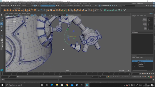 Modeling and Rendering a Robot in Maya 2020 Vol. 2 – Screenshot 2