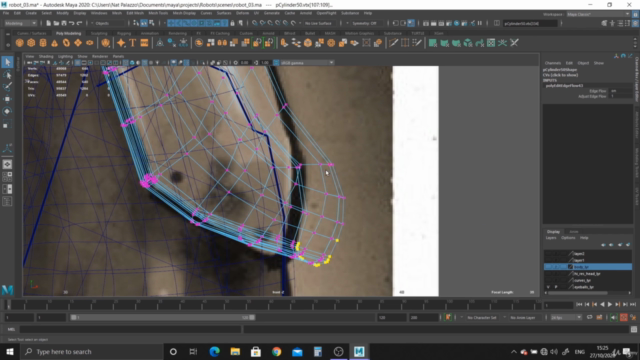 Modeling and Rendering a Robot in Maya 2020 Vol. 2 – Screenshot 3