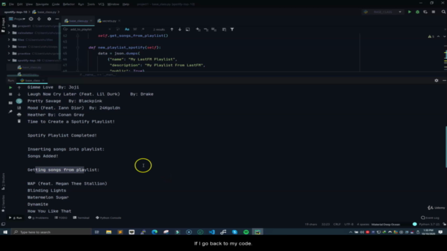 Spotify REST API Project With Python – Screenshot 4