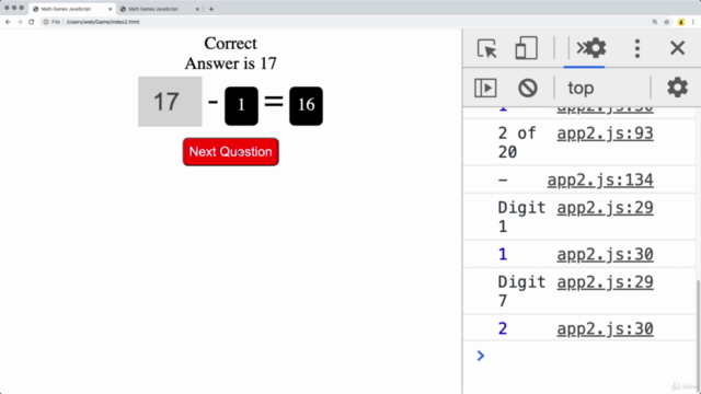 JavaScript Math Games project for learning code from scratch - Screenshot_04