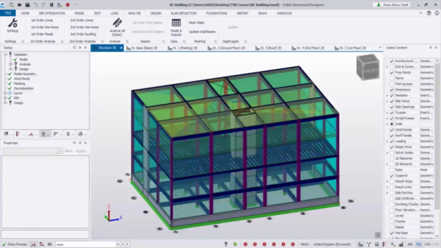 RC Building Design using Tekla Structural Designer – Screenshot 1