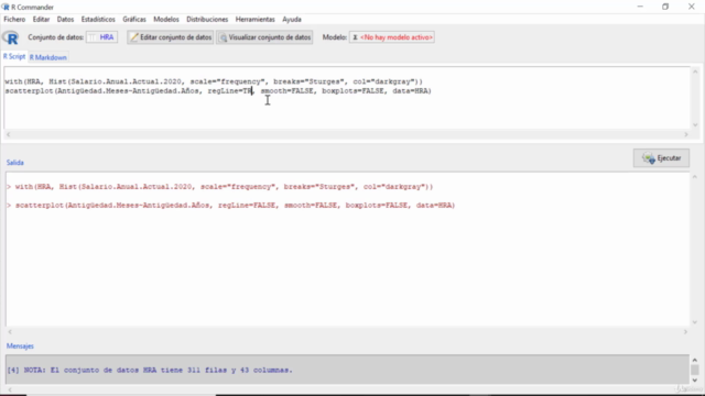 People Analytics con R Commander. Análisis de datos en RRHH – Screenshot 2