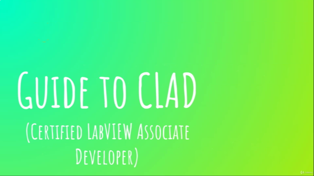 CLAD (Certified LabVIEW Associate Developer) Guide – Screenshot 1