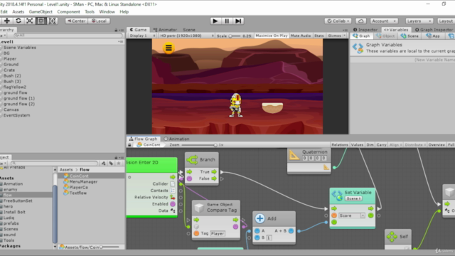 unity Bolt Visual Scripting دورة تطوير الالعاب بدون كود – Screenshot 4