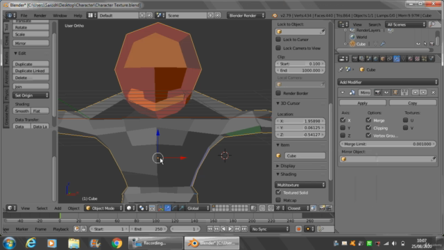 Blender Game Character Modelling (Anatomy Low Poly) Course – Screenshot 4