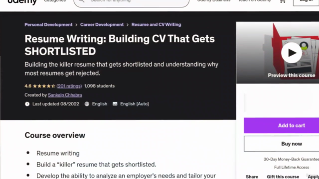 Resume Writing: Building CV That Gets SHORTLISTED – Screenshot 2