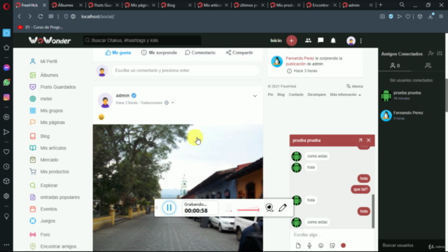 Red Social Estilo Facebook con PHP y MySql – Screenshot 2